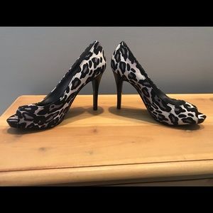 Animal Print Nine West Heels 7m